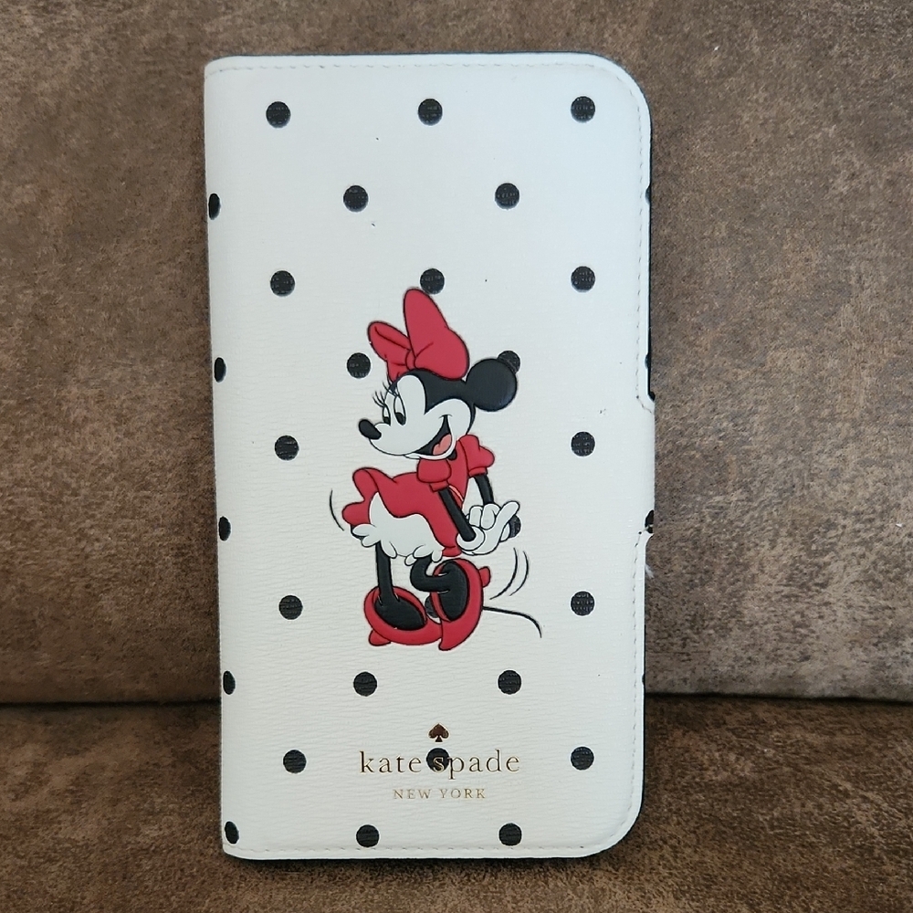 Kate Spade IPhone  minnie mouse Case White and Black Disney X Kate Spade Magneti